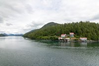 Huizen langs de Inside Passage